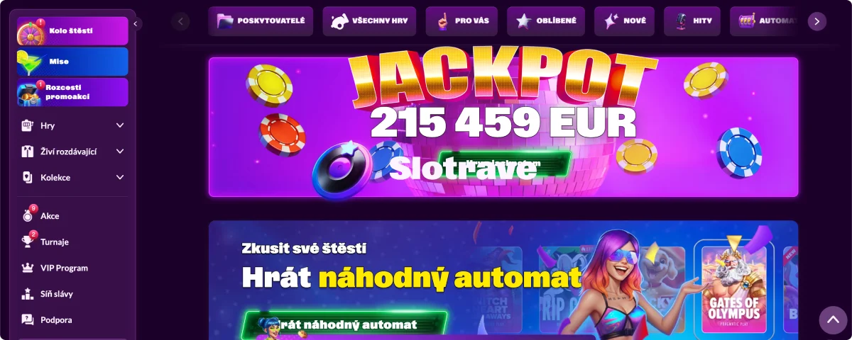 Slotrave webové stránky